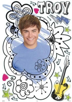 HSM High School Musical 2 Maxi Sticker nursery art Earthlets