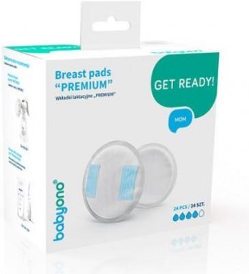 BabyOno Premium Nursing Breast Pads - 24 pack breast feeding & accessories Earthlets