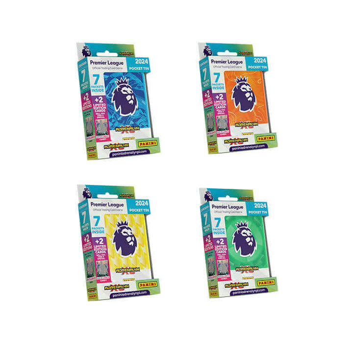 Panini Premier League 2023/24 Adrenalyn XL Product: Pocket Tin (7 Packets) Trading Card Collection Earthlets