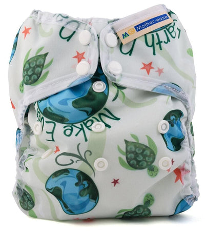 Mother-ease Wizard Duo Cover Colour: Earth Day Size: XS reusable nappies Earthlets