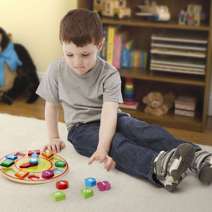 Melissa & Doug Shape Sorting Clock play wooden Earthlets