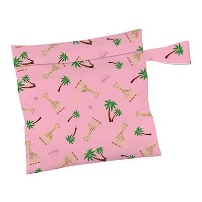 Charlie Banana Sophie La Girafe Tote Bag Colour: Coco Pink reusable nappies buckets & accessories Earthlets