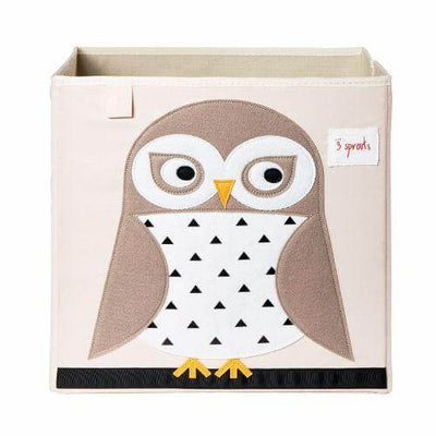 3 Sprouts Storage Box - Owl furniture storage Earthlets