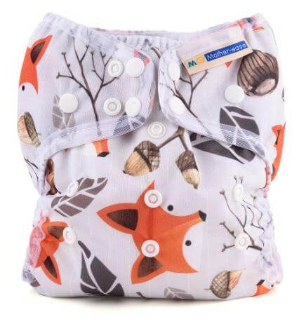 Mother-ease Wizard Duo Cover Colour: Foxy Size: OS reusable nappies Earthlets