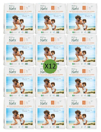 Naty Size 5 Nappies - 22 pack Multi Pack: 12 disposable nappies size 5 Earthlets