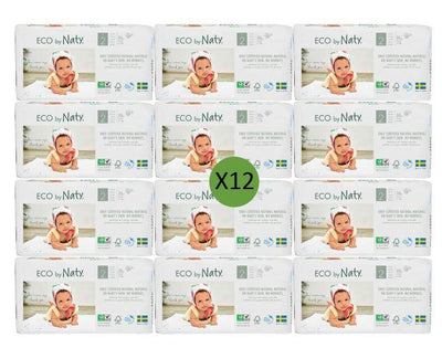 Naty Size 2 Eco Nappies - 33 pack Multi Pack: 12 disposable nappies size 2 Earthlets