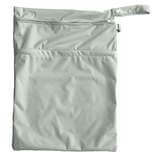 Little Lamb Double Wet Bag Colour: Silver Size: Large reusable nappies Earthlets